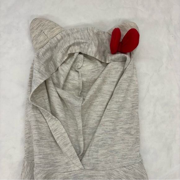 Hello Kitty Sanrio Girls' Hooded Tulle Dress Size Small Red Gray Cat Ears - Picture 5 of 6
